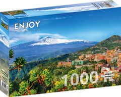ENJOY Puzzle Etna a Taormina, Sicílie 1000 dílků