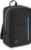 Cestovní batoh černá do letadla 40x20x25 RYANAIR, cestovní taška černá dámská pánská, lehká a prostorná,pohodlné kšandy,nepromokavý, lze nasadit na rukojeť cestovního kufru, 1 komora a 2 kapsy / ZG832
