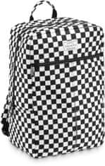 ZAGATTO Cestovní batoh šachovnicový vzor do letadla 40x20x25 RYANAIR , cestovní taška dámská pánská, lehká a prostorná, pohodlné kšandy, lze nasadit na rukojeť cestovního kufru, 1 komora a 2 kapsy / ZG833