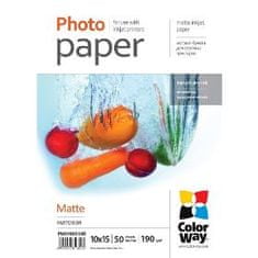 ColorWay Fotopapír Matte 10 x 15 50 ks