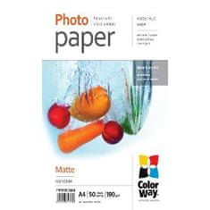 ColorWay Fotopapír Matte A4 50 ks 190g