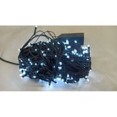 AUR Venkovní LED vánoční řetěz - studená bílá, 25m, 250 LED