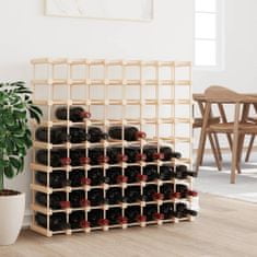 Vidaxl Stojan na víno na 72 lahví 90,5x23x90,5 cm masivní borové dřevo