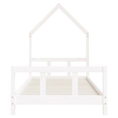 Vidaxl Dětská postel bílá 90 x 200 cm masivní borové dřevo