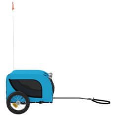Vidaxl Vozík za kolo pro psa modrý a černý oxfordská tkanina a železo