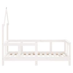 Greatstore Dětská postel bílá 70 x 140 cm masivní borové dřevo