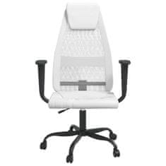 Greatstore Kancelářská židle bílá síťovina a umělá kůže
