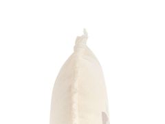 Beliani Dekorační polštář s potiskem a střapci 60 x 60 cm bílý WATTLE