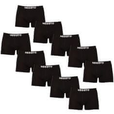 Nedeto 10PACK pánské boxerky černé (10NDTB001-brand) - velikost 5XL