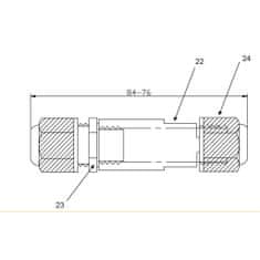 Solight  Kabelová vodotěsná spojka uni, IP68, 5-9/9-12mm, max 1,5mm2