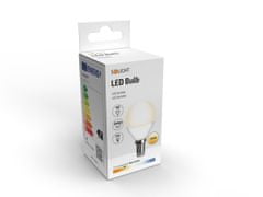 Solight  LED žárovka miniglobe matná P45 4W, E14, 3000K, 340lm
