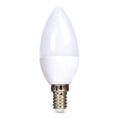 Solight  LED žárovka svíčka matná C37 8W, E14, 3000K, 720lm