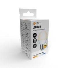 Solight  LED žárovka miniglobe matná P45 6W, E27, 3000K, 510lm