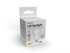 Solight  LED žárovka bodová PAR16 5W, GU10, 6000K, 425lm, denní modrá