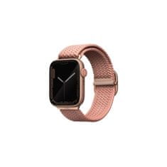 UNIQ Aspen pletený řemínek pro Apple Watch 45/44/42 mm, růžový