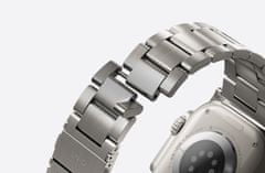 UNIQ OSTA Náramek z nerezové oceli pro Apple Watch 49/45/44/42 mm, stříbrný