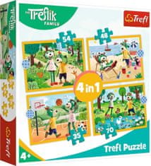 Trefl Puzzle Treflíci na dovolené 4v1 (35,48,54,70 dílků)