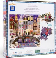 eeBoo Čtvercové puzzle Kouzelný Amsterdam 1000 dílků