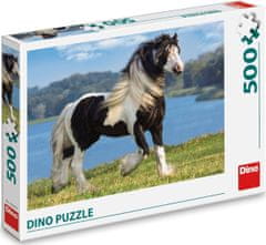 Dino Puzzle Černobílý kůň 500 dílků