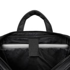 Dámská brašna na 15,6" notebook pro muže, univerzální aktovka přes rameno s nástavcem na cestovní kufr, nastavitelný ramenní popruh s ochranou, voděodolný materiál, 32x44x9 / ZG102