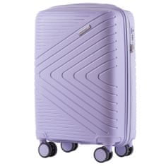Wings Cestovní kufr Wings S, polypropylen, bílá fialová