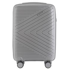 Wings Cestovní kufr Wings S, polypropylen, světle šedý
