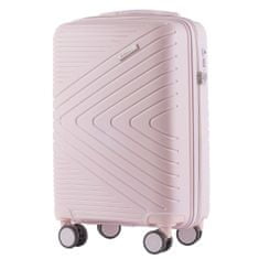 Wings Cestovní kufr Wings S, polypropylen, bílá růžová
