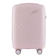 Wings Cestovní kufr Wings S, polypropylen, bílá růžová