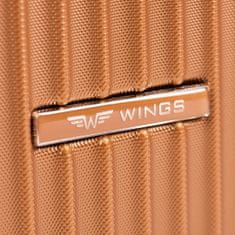 Wings Střední kufr Wings M, stříbrný