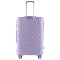 Wings Cestovní kufr Wings L, polypropylen, bílá fialová