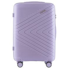 Wings Cestovní kufr Wings M, polypropylen, bílá fialová