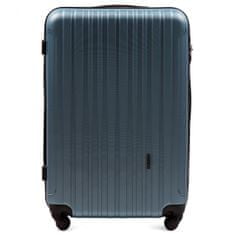 Wings Velký cestovní kufr Wings L, Stříbrně modrý