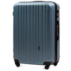 Wings Velký cestovní kufr Wings L, Stříbrně modrý