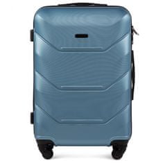 Wings Střední cestovní kufr Wings M, Silver blue