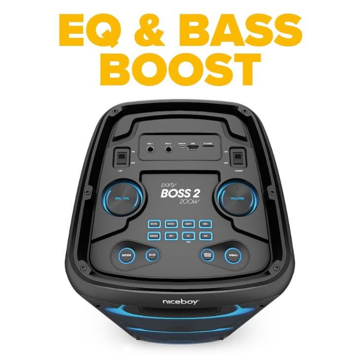  Zvočnik Bluetooth za zabavo Niceboy party boss 200 W odličen zvok izjemno močni basi tws seznanjanje 