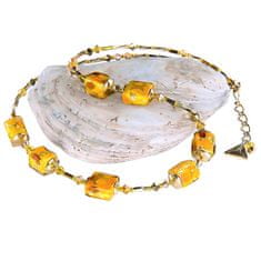 Lampglas Elegantní náhrdelník Amber Dream z perel Lampglas NCU56
