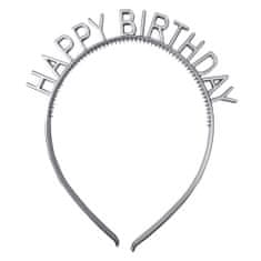 KN Čelenka Happy Birthday - stříbrná