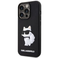 Karl Lagerfeld Originální kryt KARL LAGERFELD hardcase Rubber Choupette 3D KLHCP14X3DRKHNK for Apple iPhone 14 Pro Max , barva černá
