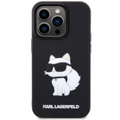 Karl Lagerfeld Originální kryt KARL LAGERFELD hardcase Rubber Choupette 3D KLHCP14X3DRKHNK for Apple iPhone 14 Pro Max , barva černá
