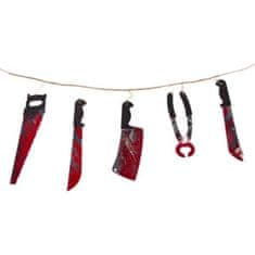 Girlanda krvavé nářadí - Halloween - 180 cm