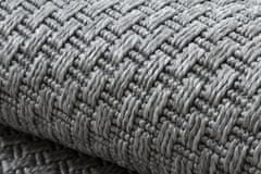 Dywany Łuszczów Kusový koberec Timo 6272 Light grey kruh – na ven i na doma 120x120 (průměr) kruh