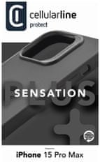 MobilPouzdra.cz Ochranný silikonový kryt Sensation Plus pro Apple iPhone 15 Pro Max, černý