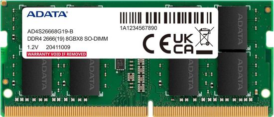 Adata Adata/SO-DIMM DDR4/8GB/2666MHz/CL19/1x8GB
