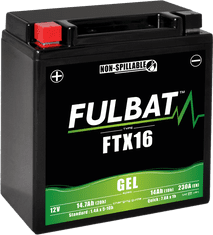 Fulbat Gelový akumulátor FTX16 GEL (YTX16 GEL)