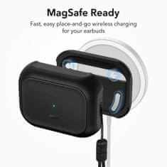 ESR Orbit Halolock MagSafe pouzdro na Apple Airpods Pro 1 / 2, černé