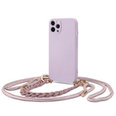 Tech-protect Icon Chain kryt na iPhone 12 Pro, fialový