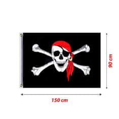 Rappa Vlajka pirátská 90x150 cm
