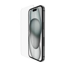 Belkin SCREENFORCE UltraGlass2 Anti-Microbial ochranné sklo pro iPhone 15 / iPhone 14 Pro