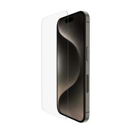 Belkin SCREENFORCE UltraGlass2 Anti-Microbial ochranné sklo pro iPhone 15 Pro
