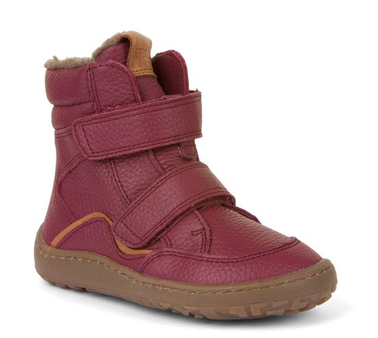 Froddo Dívčí barefoot zimní obuv G3160169-4 bordo
